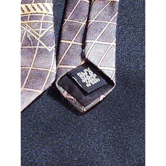 Vintage Colorful Croft & Barrow Tropical Landscape Necktie With Exotic Design - Picture 11 of 13